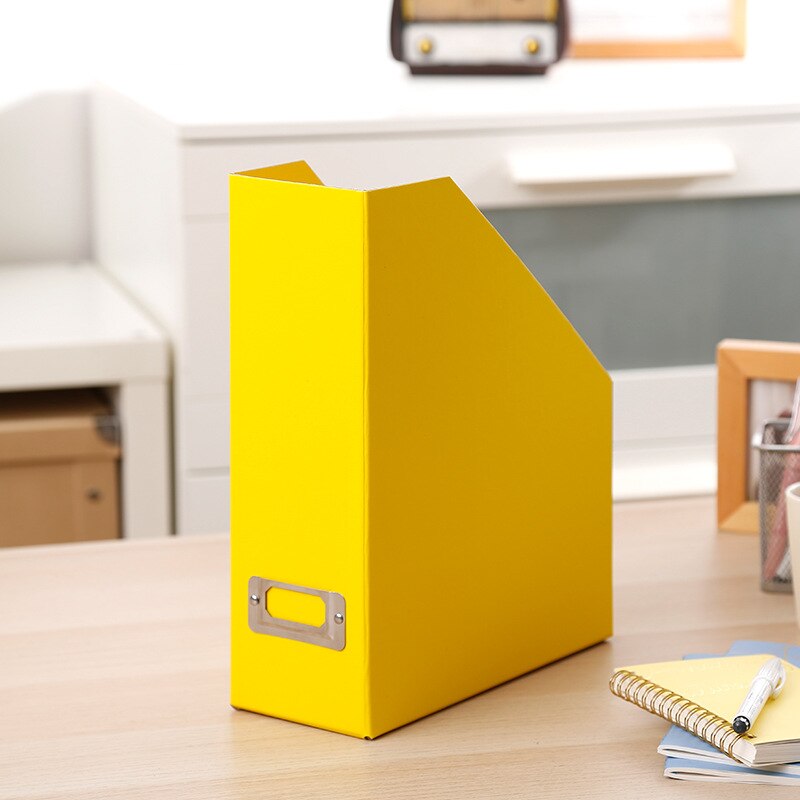 Book File Folder Stand Box Desktop Storage Box Paper Bookshelf Office Foldable