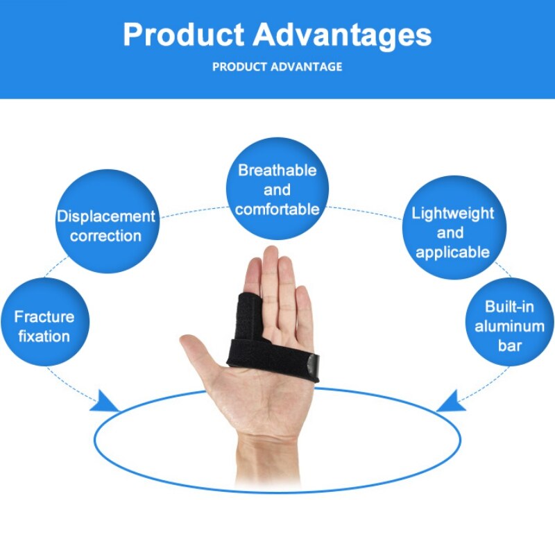 1pc Finger Brace Support Sport Finger Arthrosis Band Splint Protector Guard Basketball Joints Bands Wrist Sprain Protective Gear