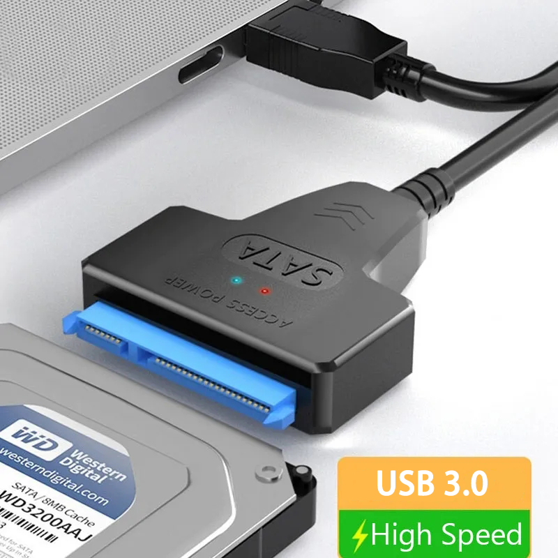 Usb 3.0 Sata Tot 6 Gbps 3 Kabel Sata Naar Usb 3.0 Adapter Ondersteuning 2.5 Inch Externe Hdd Ssd Harde Schijf 22 Pin Sata Iii Kabel