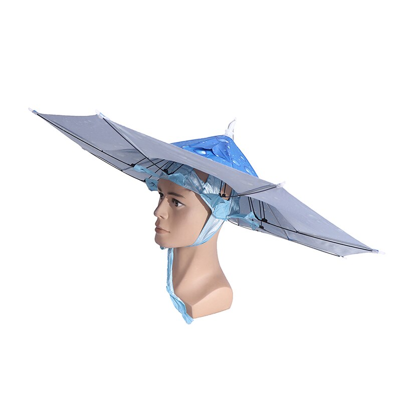 Opvouwbare Hoofd Paraplu Hoed Regenkleding Vissen Hoed Hoofddeksels Paraplu Voor Vissen Wandelen Strand Cap Hoofd Hoeden Outdoor Apparatuur