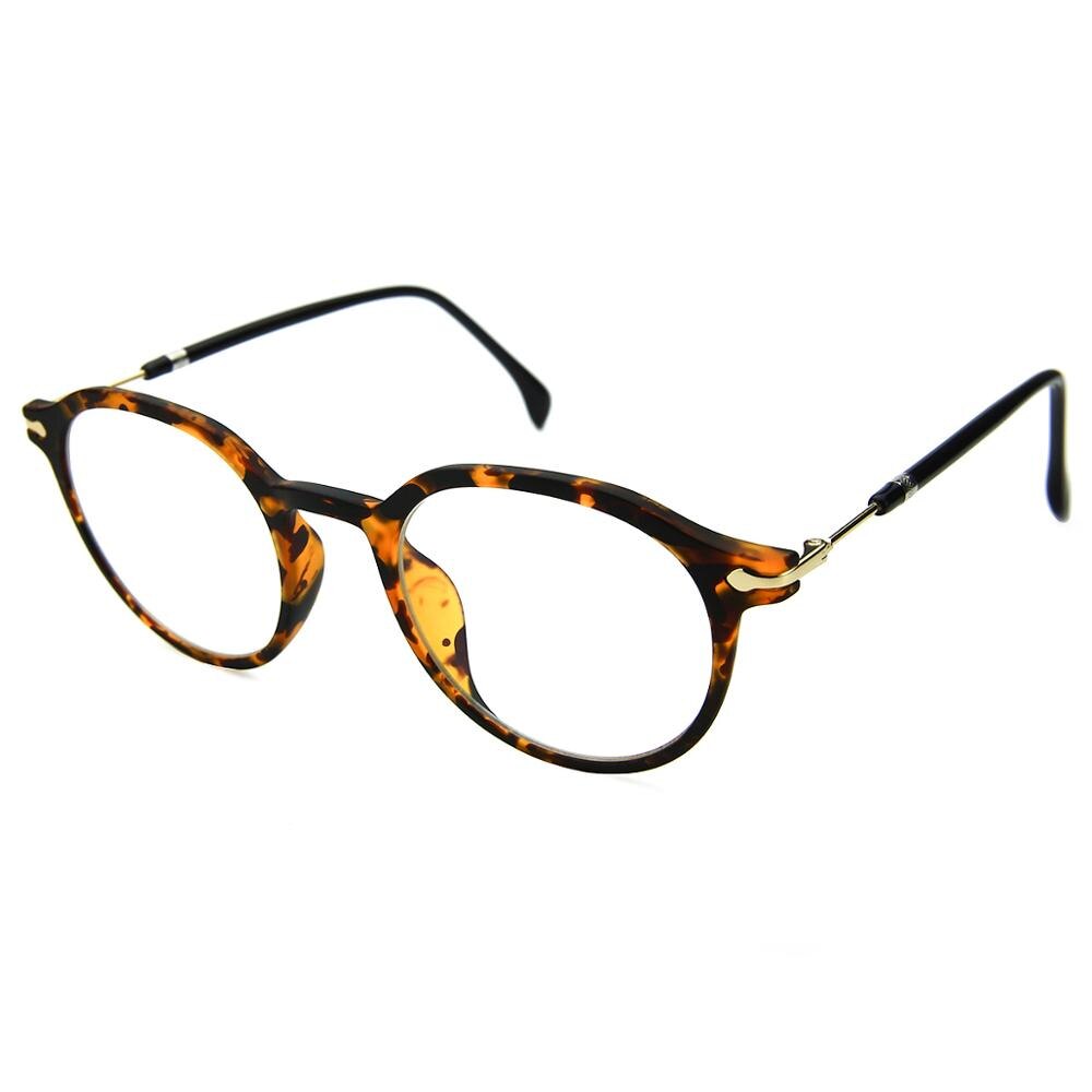 ZENOTTIC-Montura de gafas redondas de acetato Vintage para hombre y mujer, gafas graduadas de de lujo para miopía, óptica Retro: DEMI