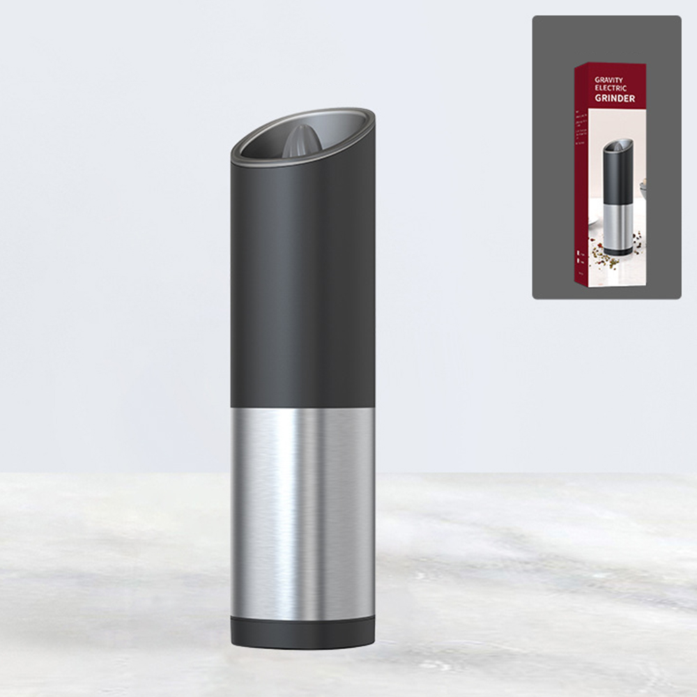 Mini Smart Salt &amp; Pepper Grinder Inclined Automatic Grinding ABS: B
