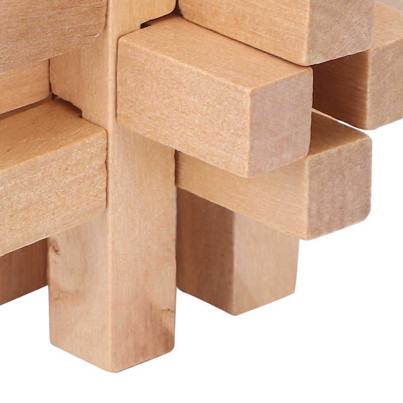 Wooden Unlock Toys Intellectual Development Wooden Interlock Puzzles for the Elderly