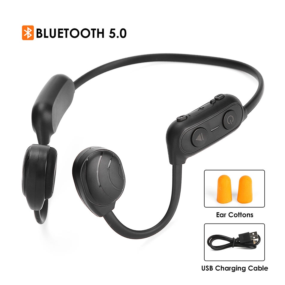 AS10 Beengeleiding Headset IPX5 Waterdichte Bluetooth 5.0 Hoofdtelefoon Met Microfoon Handsfree Bellen Outdoor Sport Oordopjes