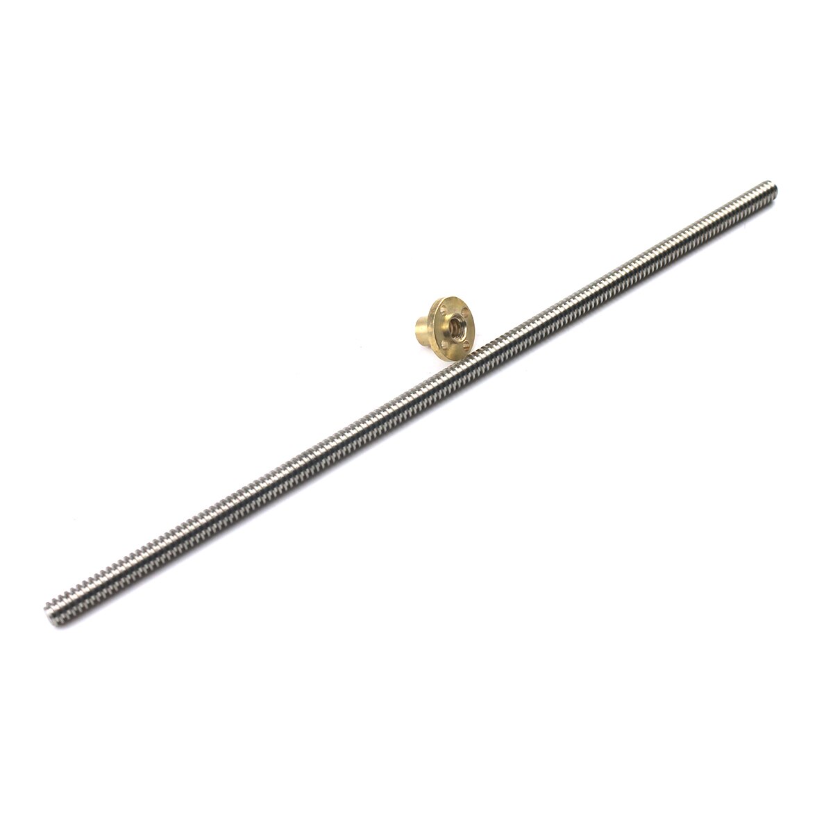 T8 8mm Lead Screw Pitch 2mm Lead 2mm 150 200 250 300 350 400 500 600 1000 1200 mm with Brass Nut For CNC 3D Printer RU
