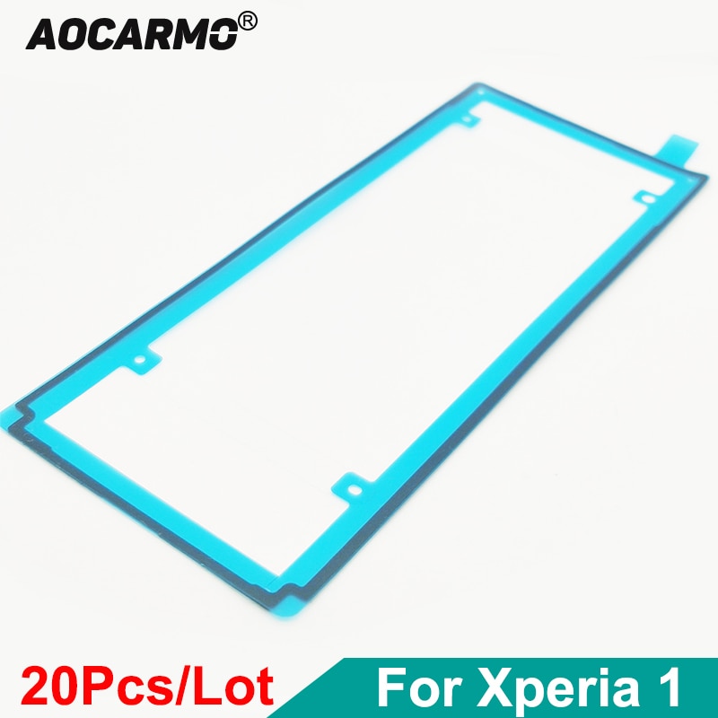Aocarmo 20 Stks/partij Voor Voor Sony Xperia 1 / XZ4 J9110 X1 Achter Behuizing Deur Sticker Tape Lijm Achterkant lijm