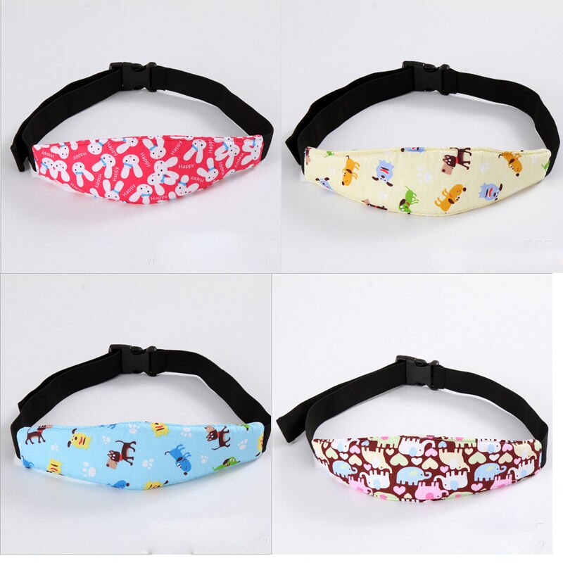 Newest Adjustable Baby Head Support Stroller Car Seat Fastening Belt Sleep Safety Strap Protective Cloth