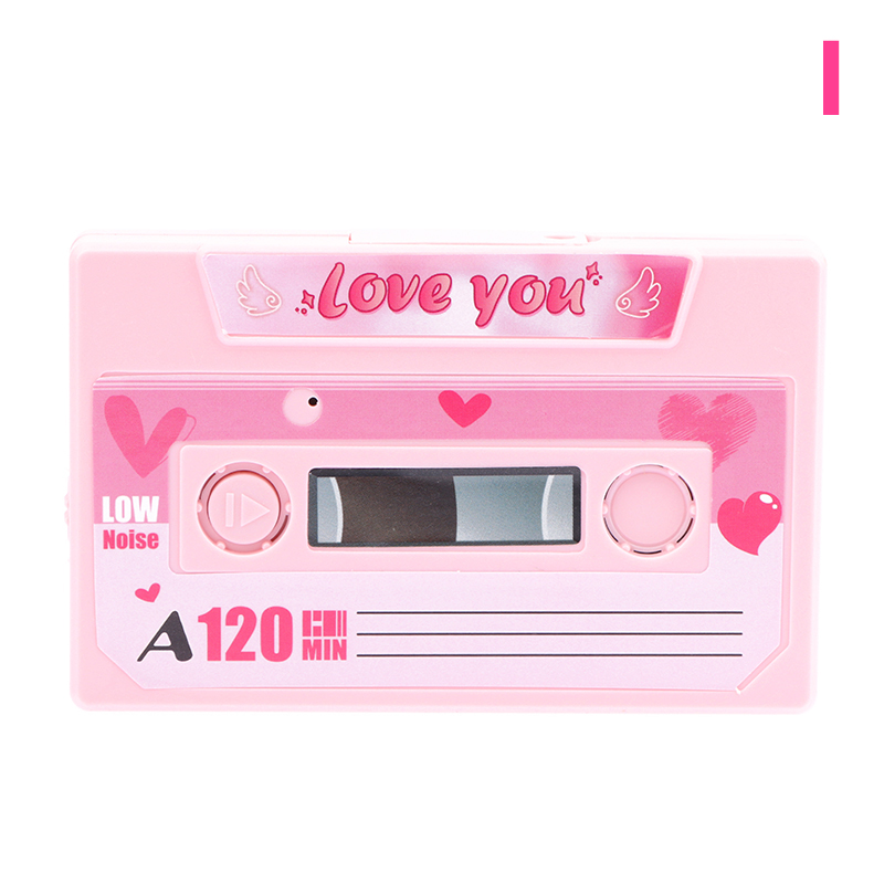 Tarjeta de grabación de voz, cinta, tarjeta de felicitación grabable en 60 segundos, tarjeta musical de grabación DIY, de cumpleaños de aniversario del Día de San Valentín: Borgoña