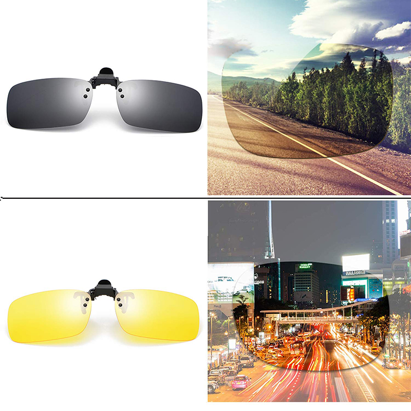 Lunettes de soleil polarisées unisexes à clipser, lunettes de soleil d'équitation, lentille de visibilité nocturne, conduite nocturne, équipement de moto,