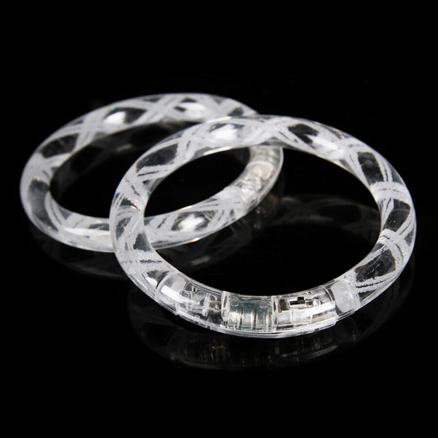 50 Pcs/lot Multicolor LED Flashing bracelet Light Up Acrylic Bangle for Party Bar Halloween,Chiristmas, Dance