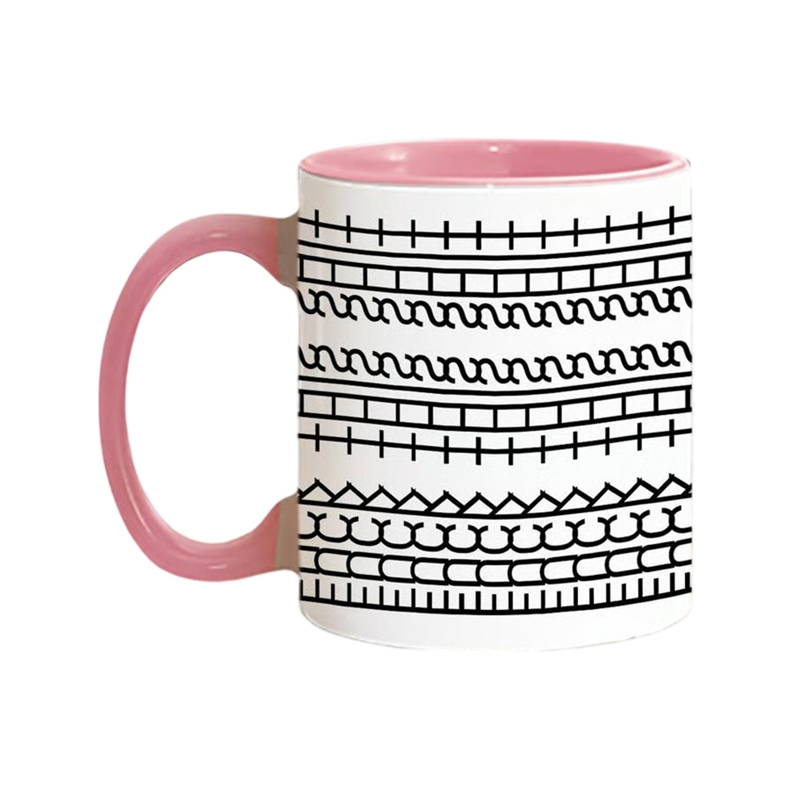 High-end Coffee Mugs Hiddens Message Mug Microwave-Safe Drinkware Ergonomic Handle Ceramic Kitchen Hidden Message Coffee 330ML: Pink