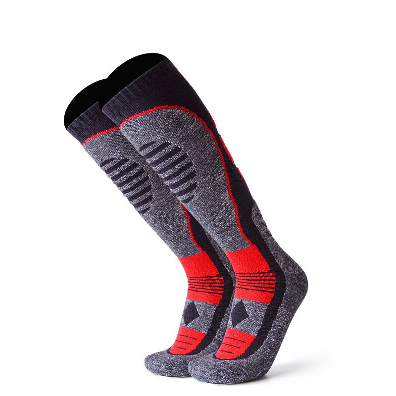 3 paar dicke, warme baumwoll-skisocken, geeignet für draussen-aktivitäzehn wie wandern, snowboarden und snowboarden, kniehoch