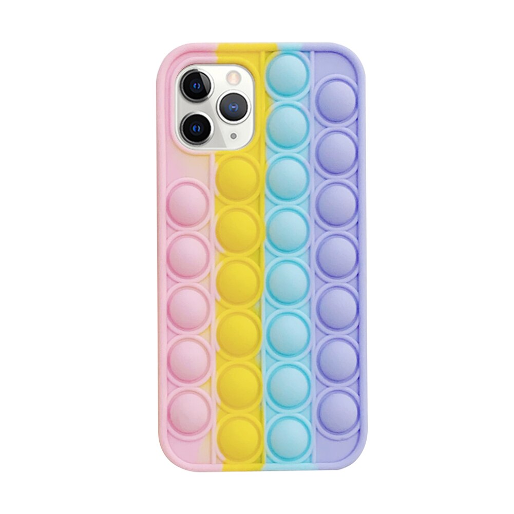 Push Bubble Toy Phone Case Silicone Relieve Stress Pop Fidget Toys Phone Case For iPhone 11/11 Pro/11Pro MAX/12Pro MAX: For iPhone 11 Pro