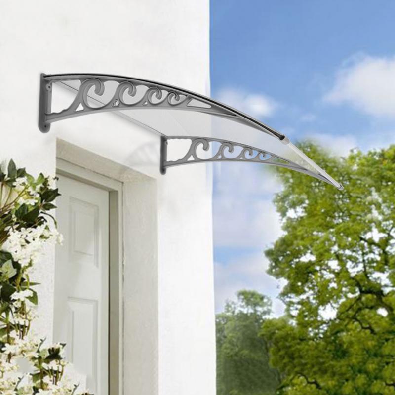 Tür Markise Regen Baldachin Aluminium Fenster Rahmen Vorne Tür Markise DIY Tür Markise Anti UV Sonne Schutz Markisen HWC