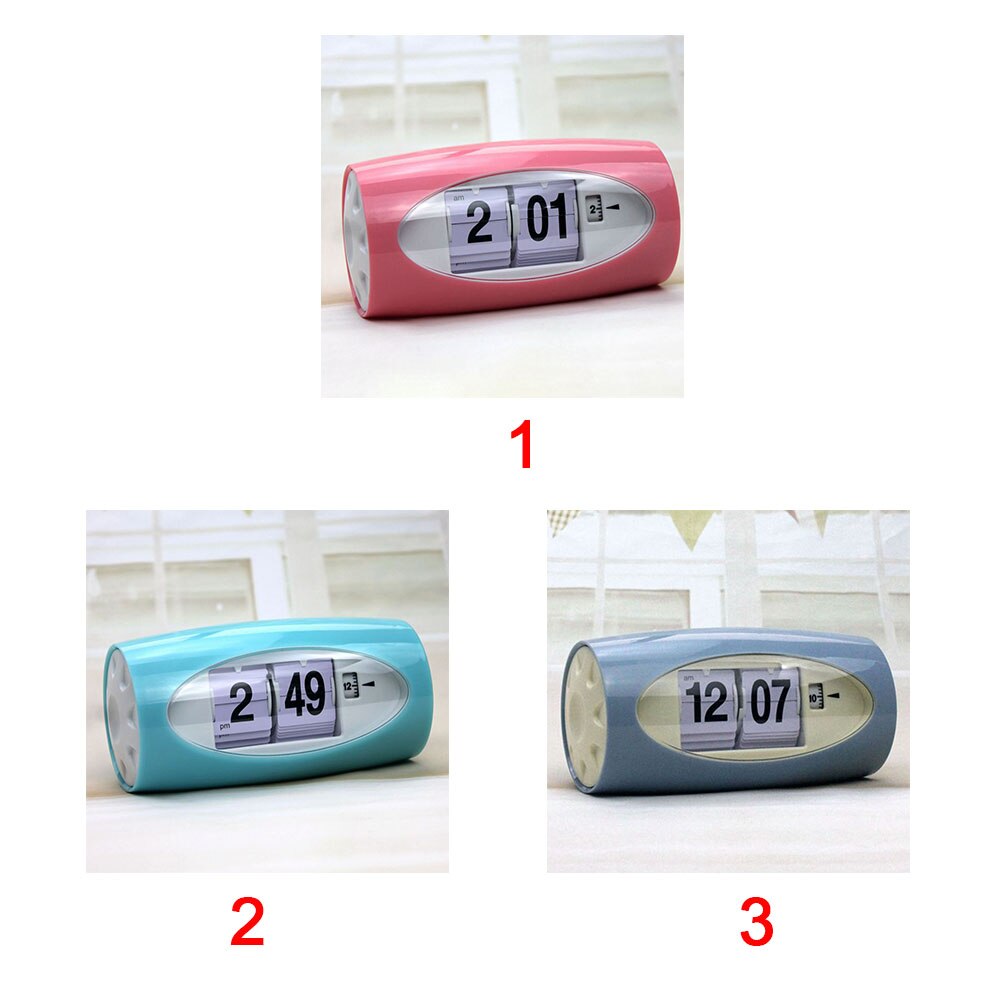 12 Hours Alarm Clock Home Decor Auto Flip Page Tur... – Grandado