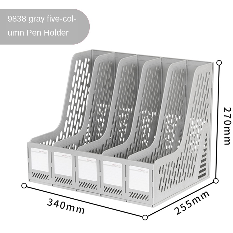 Thickened Folder Storage Box Document Holder Vertical Bookshelf Book Stand Desktop File Box Basket A4 Multilayer Stationery: Style 18