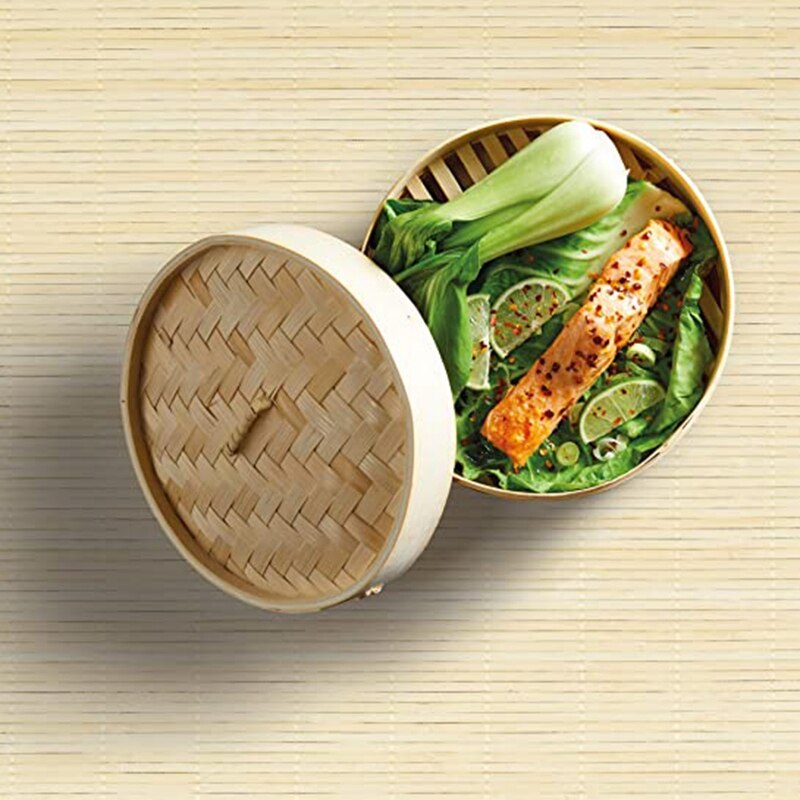 World of Flavours-cesta de vapor de bambú, 2 niveles, 20 cm