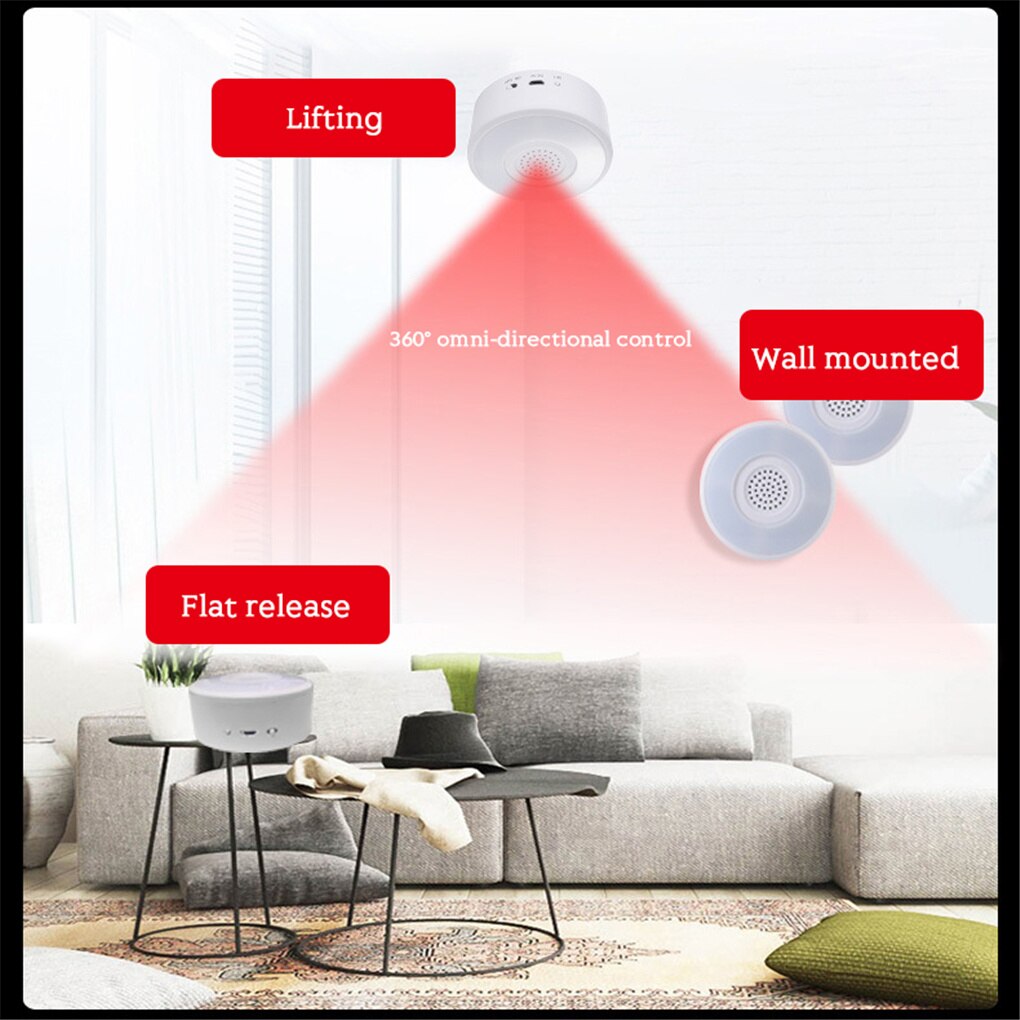 Smart Home Alarm WiFi Remote Control Security Alert Intercom Function Household Wireless Linkage Smart Sound Light Alarm
