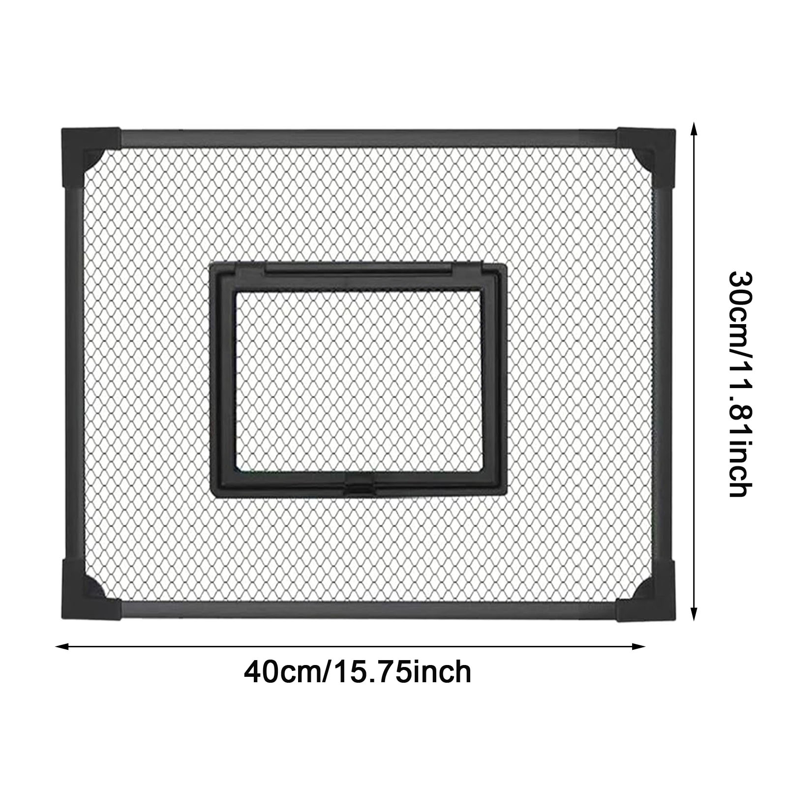 Fish Tank Cover Self Assembly Anti Jump Net Magnetic Black Mesh,Turtle Tank Net Fish Tank Top Protective Cover Replacement: black