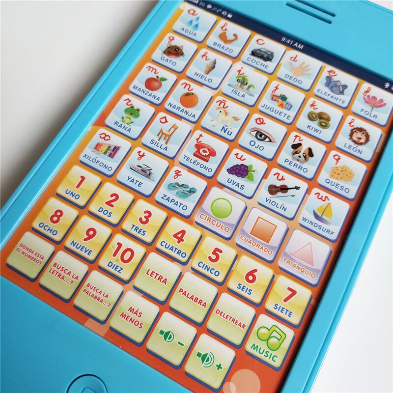 -Spanisch Sprache lernen maschine spielzeug Musik Sprechen Español Alphabet Lesen Maschinen Für freundlicher Pädagogisches Spielzeug 1