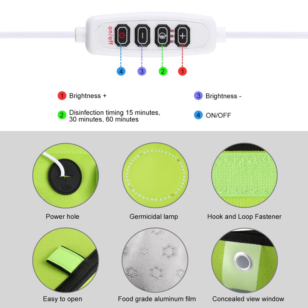 Uvc Led Ultraviolet Sterilisator Box Anti Uv Sterilazation Machine Voor Comestic Gereedschap Sieraden Bril Muis Lipsticks