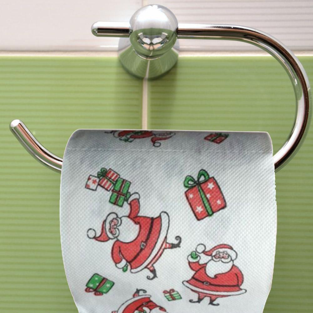 Kerst Toilet Roll Paper Thuis Kerstman Bad Toilet Roll Paper Kerst Levert Xmas Decor Tissue Roll 10*10cm