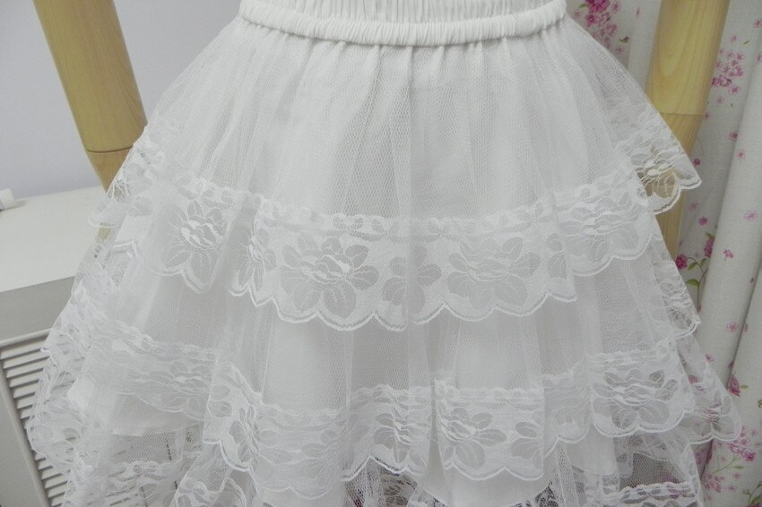 Sweet White/Black Cosplay Pettiskirt Lace Lolita Petticoat/Tutu Skirt