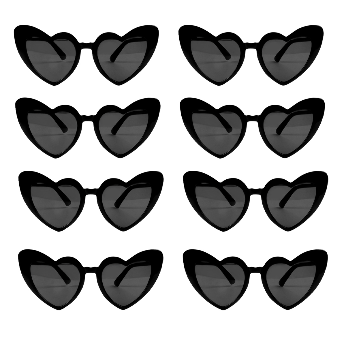 Gafas de sol de noche de gallina, gafas de sol de amor para despedida de soltera, de dama de honor, gafas con forma de corazón verde aguacate, suministros de boda para despedida de soltera: Verde menta