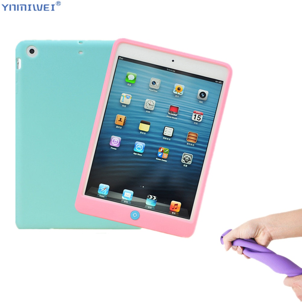 Silicone Case for ipad mini 1 2 3 Case Full Body Protect Skin Soft Cover for ipad mini 5 case Soft Back Cover for iPad Mini 4