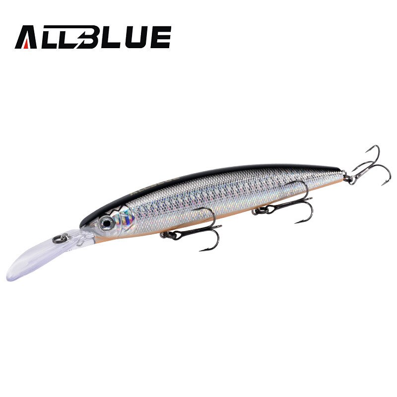 ALLBLUE CRAFTY 130SF Fishing Lure 130mm 27.5g Wobbler Slow Floating Minnow Longbill Plastic Bait Fishing Tackles Crankbait Plast