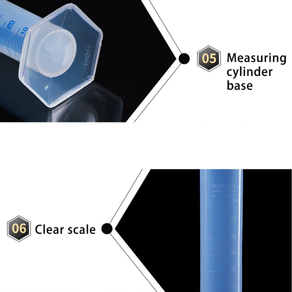 Affordable Chemistry Set Measuring Plastic Measuring Cylinder Graduated Cylinders for Lab Supplies Laboratory Tools Set of 4