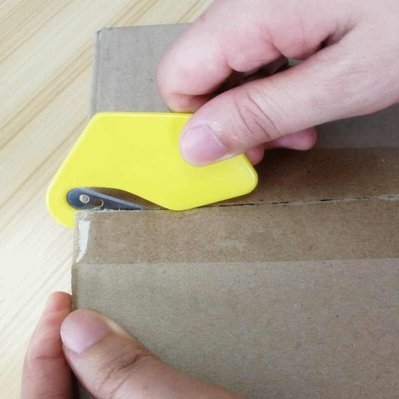 1 stk plast mini brevåbner brev mail kuvert åbner sikkerhed papir gennemsigtig knivblad tilfældig farve kontorartikler