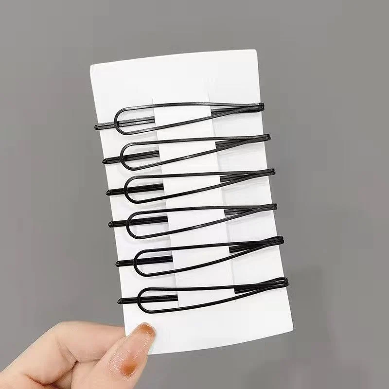 Pasadores de Metal negro para el cabello, horquillas onduladas, horquilla Invisible BB, accesorios para el cabello, 1/20 piezas: S / Gris