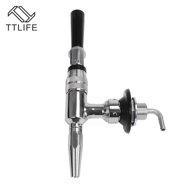 1 Netrogen Coffee Tap Stainless Steel Draft Beer Dispensing Nitrogen Nitro Tap , Stout Beer Faucet,coffee Tap with Black Handle