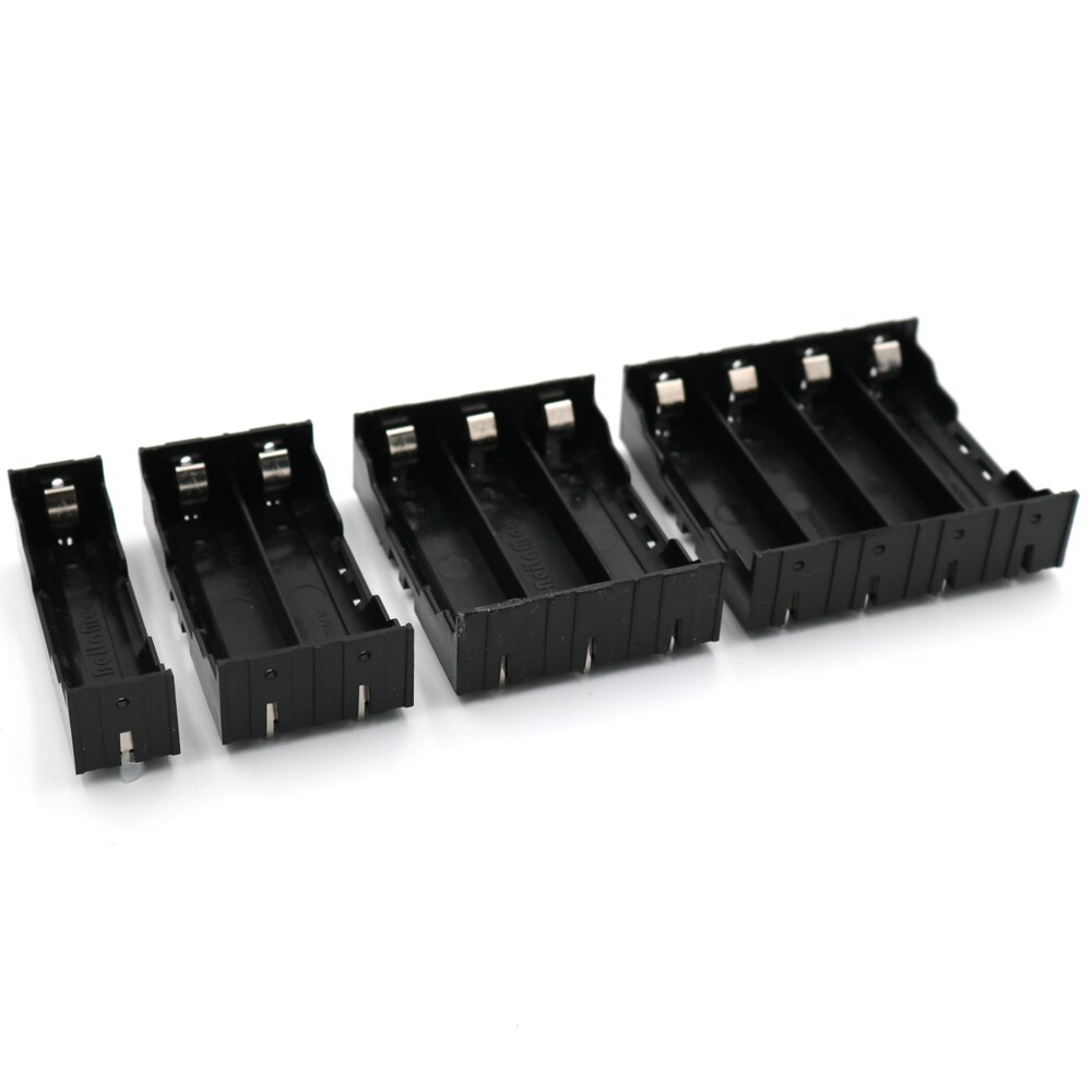 1/2/3/4 Section Battery Terminal Case Holder Storage Box For 18650 Rechargeable Batteries 3.7V DIY Connector Series parallel