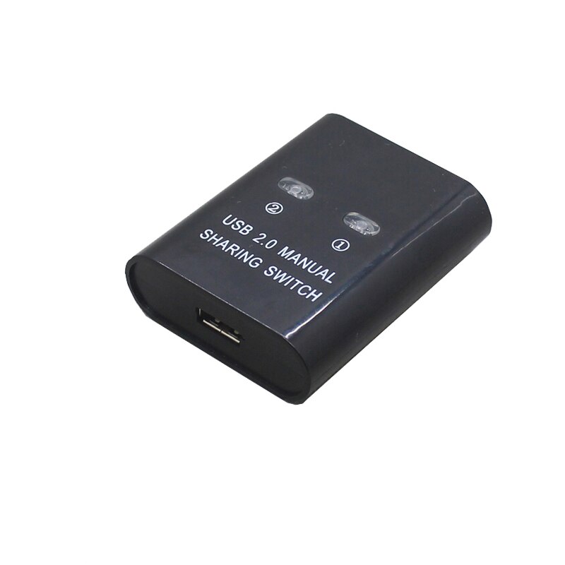 2 Hafen USB Manuelle Schalter Usb 2,0 Hub 2 in 1 Aus Zwei Computer Teilen Sich Einen Drucker Gerät Usb Teiler: Schwarz