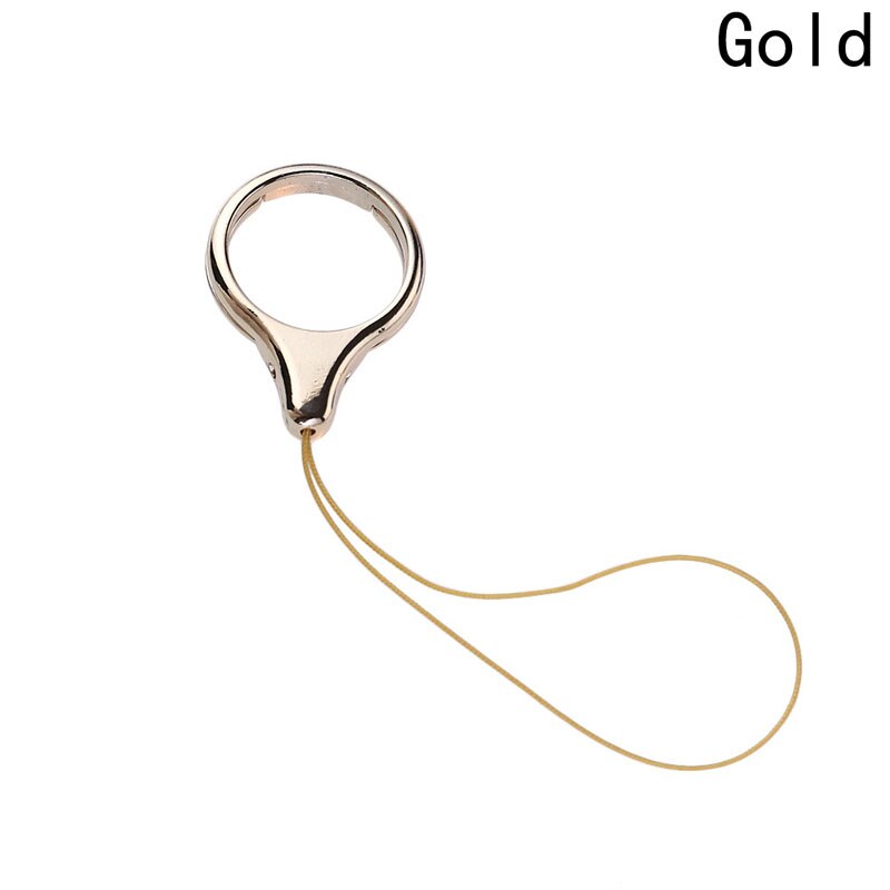 Lanyard Strap Phone Ring Desk 2 in 1 Grip Holder Metal Water Phone Support Phone Stand Desktop Mobile Phone Ring Holder: GD