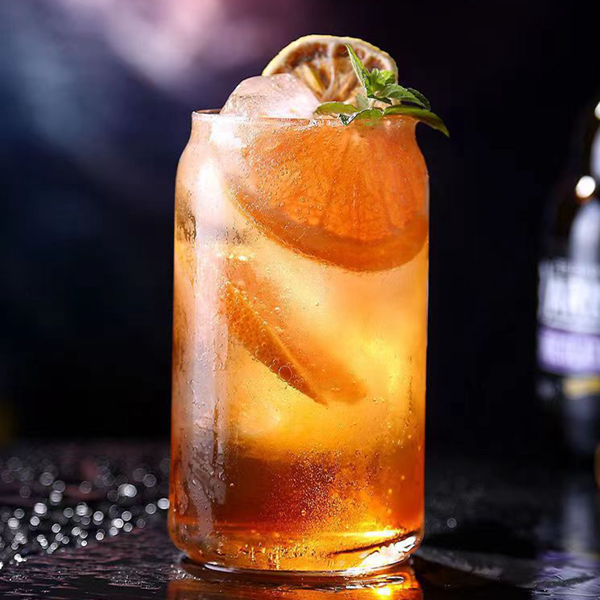 12/16 oz burkformade ölglas dricksmuggar burkformade glas klassiska burkglas för läsk kallbryggt kaffe bar dricksglas