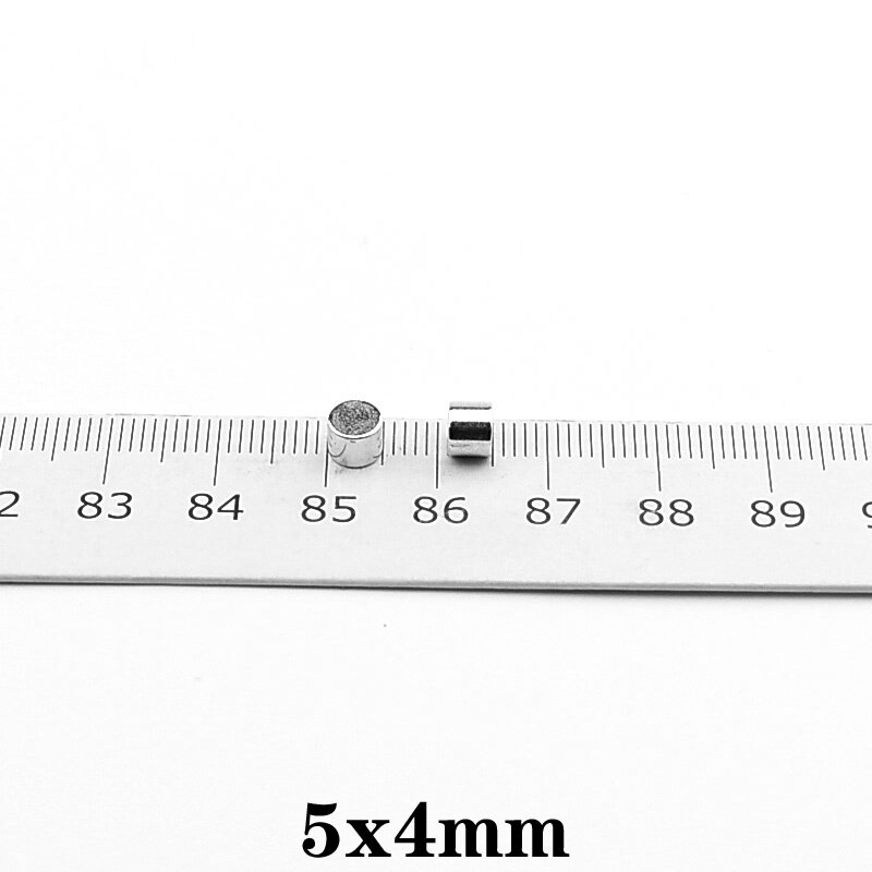 20 ~ 1000 kpl 5 x 4 mm pysyvä ndfeb vahva voimakas magneettinen mini pieni magneetti  n35 pyöreää magneettia 5 x 4mm neodyymimagneetti dia 5*4 mm