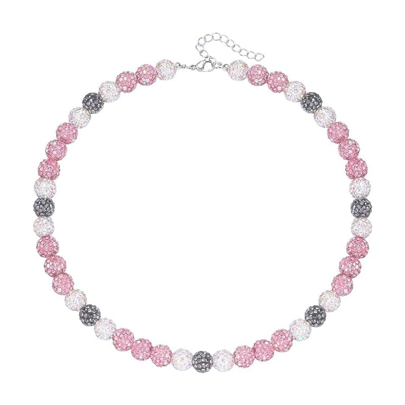 Collier de baseball pour hommes, collier de baseball scintillant, boule de strass, collier de perles, joueurs de baseball, bijoux inspirés des amoureux