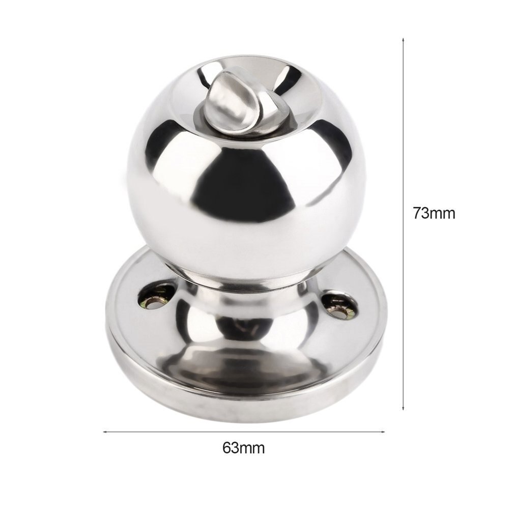 Durable Spherical Stainless Steel & Copper Material Door Handle Knob Latch Set