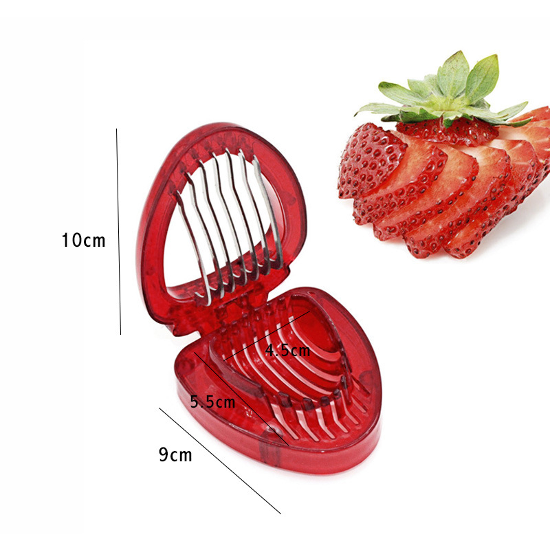 Keuken Mini Aardbei Slicer Cutter Gadgets Keuken Tool Mini Snijmachines Cut Rvs Blade Craft Fruit Gereedschap Gloednieuwe