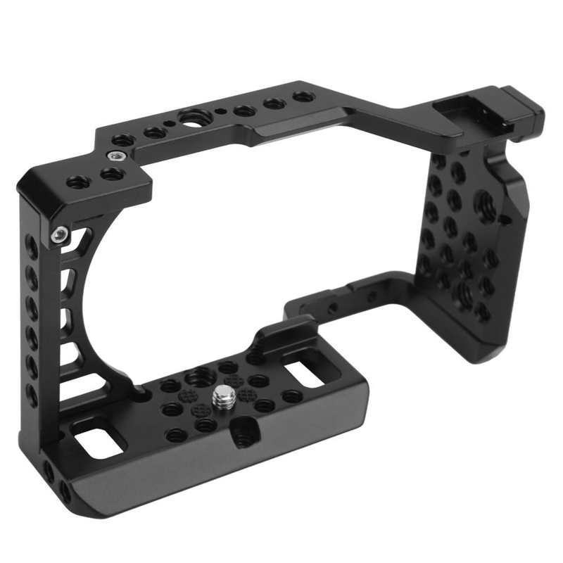 Camera Cage Rig Koude Schoen Ondersteunt Metalen Camera Kooi Voor Sony A6400 Camera