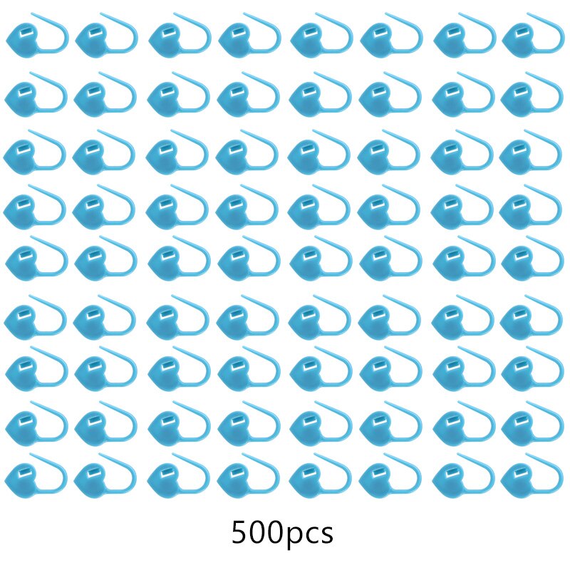 500Stck bunt Sicherheit Stifte Plastik Clips Marker Stifte Pro Stricken überqueren Stich Halter Handwerk DIY Nähen Bausatz Brosche Zubehör: Typ6