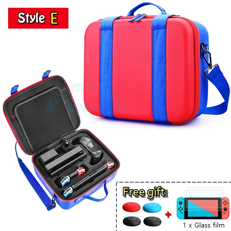 For Nintend Switch EVA Travel Bag NS Carrying Storage Case Cover Protector Hard Shell for Nintendo Switch Games Accessories: Style E