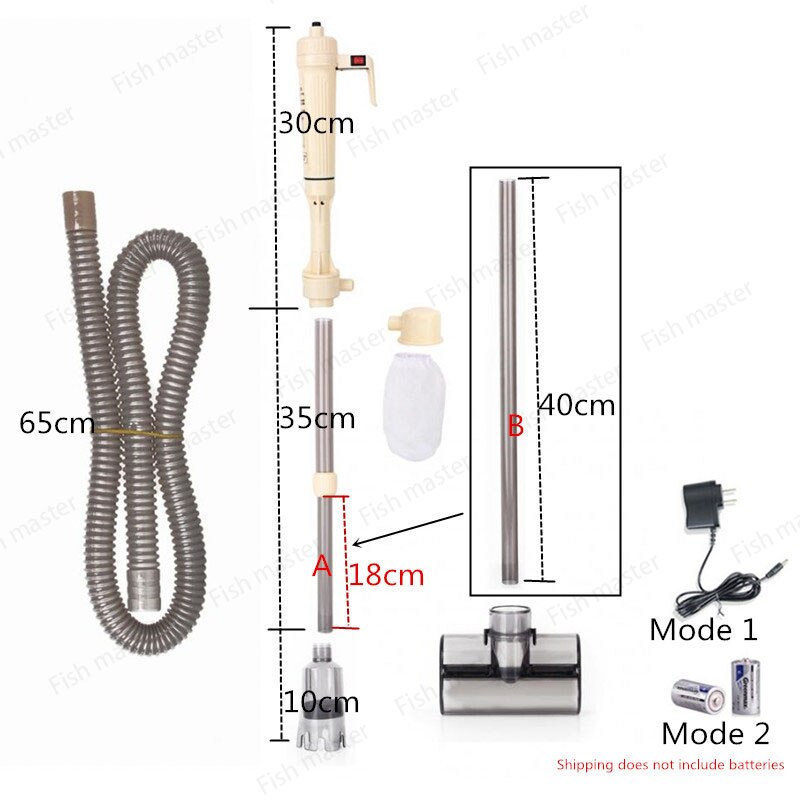 2.55meter Long Siphon Gravel Cleaner for Fish Tank Cleaning Washing Sand Changing Water.Aquarium Fish Tank Gravel Cleaner Water: 615B