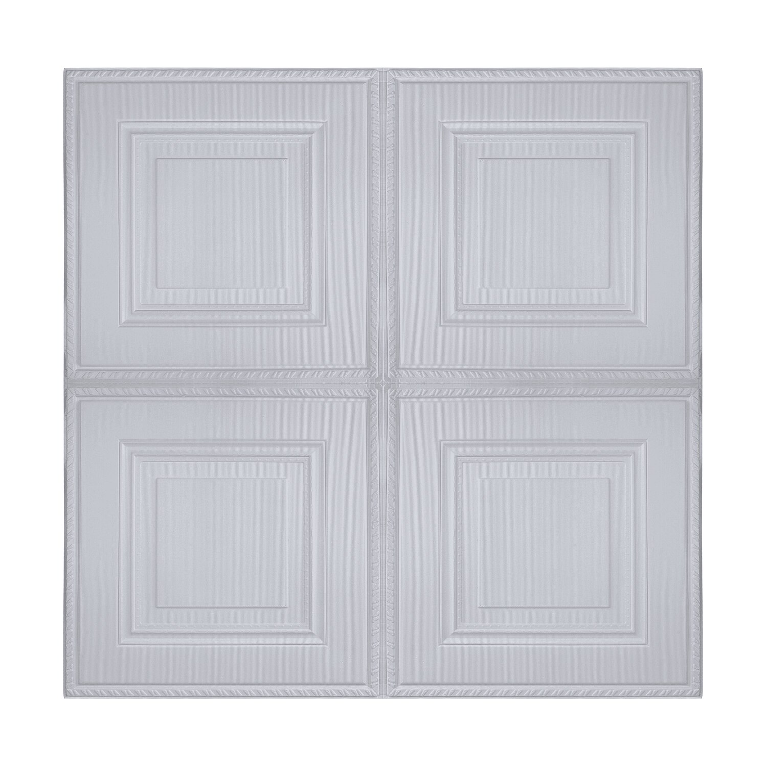 Three-dimensional wall stickers living room TV background wall wallpaper decorative wallpaper waterproof wall stickers: Silver gray