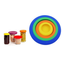 4 Uds. Contenedores reutilizables de silicona para almacenamiento de vegetales y frutas, contenedores que mantienen el conjunto fresco, suministro de cocina de silicona