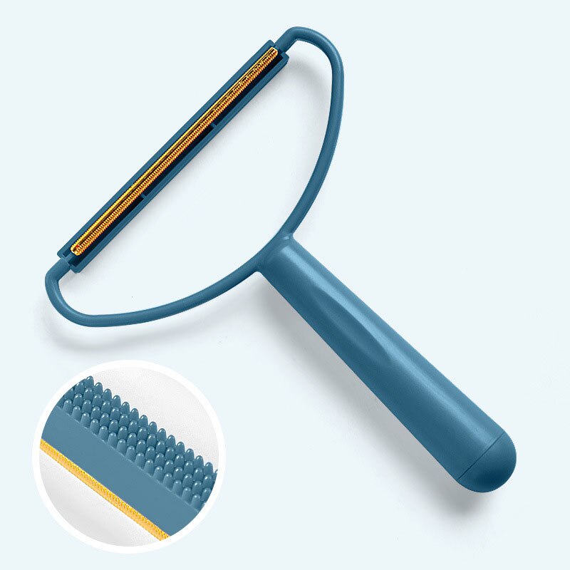 Rasoir Portable anti-peluches pour tissus, pour tapis, manteau en laine, vêtements, brosse, outil de nettoyage des poils d&#39;animaux: blue