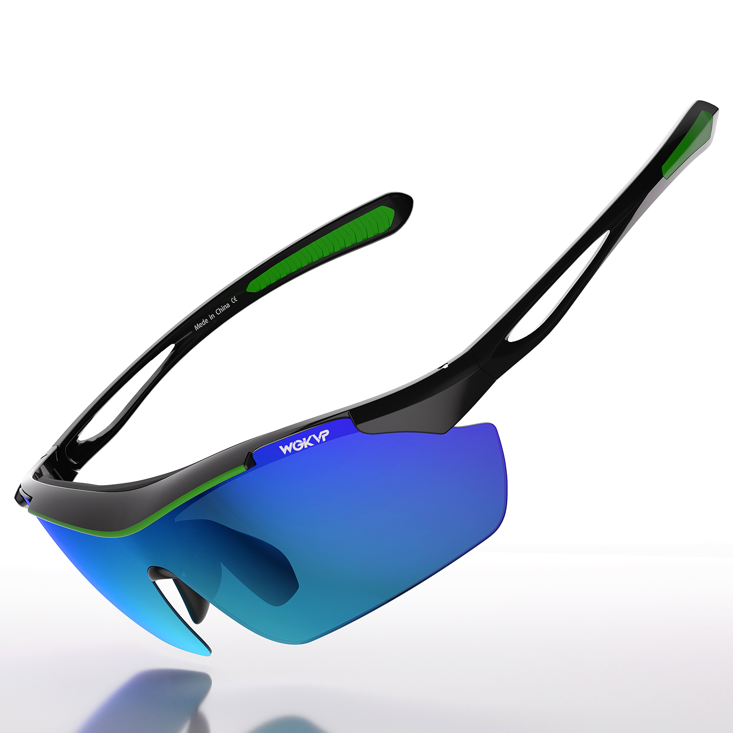 WGKVP Polarized Cycling Glasses, Sports Sunglasses For Men Women Uv400 Protection Sunglasses Running Driving